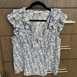 Floral ruffle Top